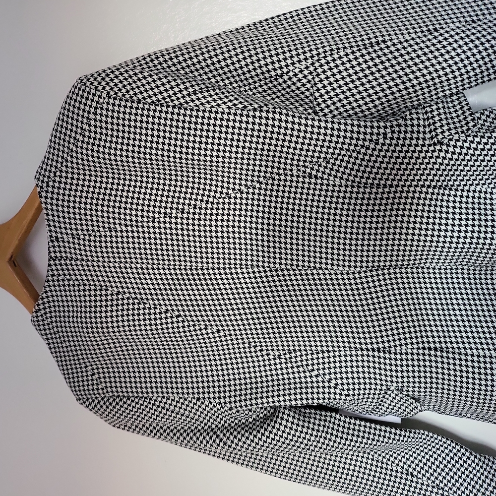 NWT JASON WU HOUNDSTOOTH LONG SLEEVE DRESS.SZ-M - Picture 3 of 8